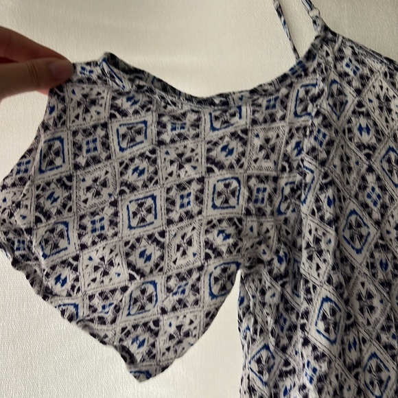 Womens M Skies are Blue off-the-shoulder short sleeve shirt - Picture 3 of 6